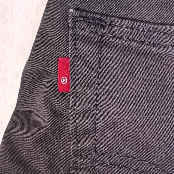Levis 514 Straight Fit Mens Pants 32x30 Charcoal Gray Stretch - Picture 8 of 14